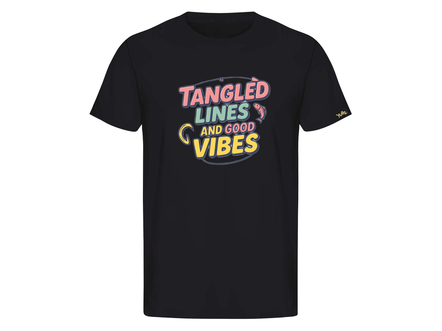 Tangled lines and Good Vibes T-shirt